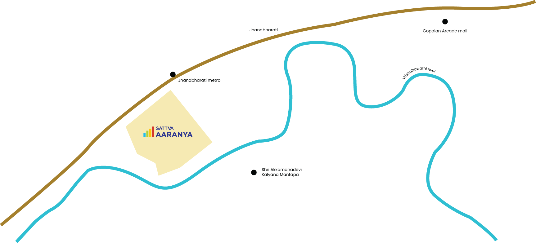 Sattva Aaranya Location